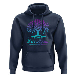Suicide Prevention Rise Again Hoodie TS09 Navy Print Your Wear