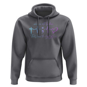 Suicide Prevention Hoodie We Are All Broken That's How The Light Gets In TS09 Charcoal Print Your Wear