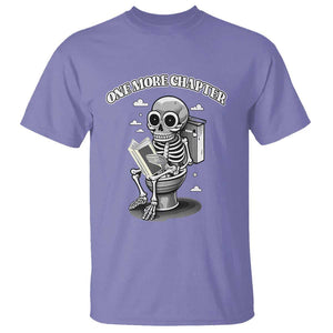 Book Lover T Shirt One More Chapter Bookaholic Skeleton TS09 Violet Print Your Wear