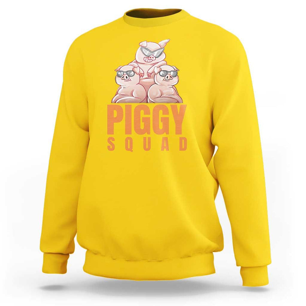 Pig Lover Sweatshirt Cool Piggy Squad TS09 Daisy Print Your Wear