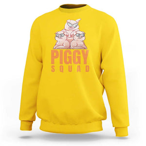 Pig Lover Sweatshirt Cool Piggy Squad TS09 Daisy Print Your Wear