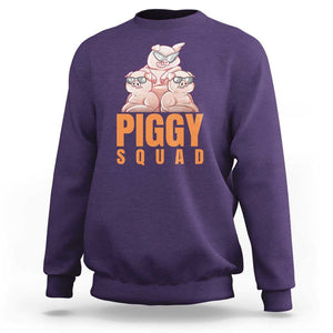 Pig Lover Sweatshirt Cool Piggy Squad TS09 Purple Print Your Wear