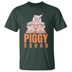 Pig Lover T Shirt Cool Piggy Squad TS09 Dark Forest Green Print Your Wear