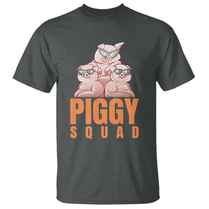 Pig Lover T Shirt Cool Piggy Squad TS09 Dark Heather Print Your Wear