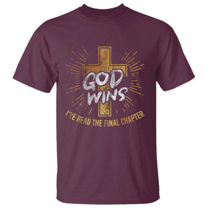 Funny Christian T Shirt I've Read the Final Chapter God Wins TS09 Maroon Print Your Wear