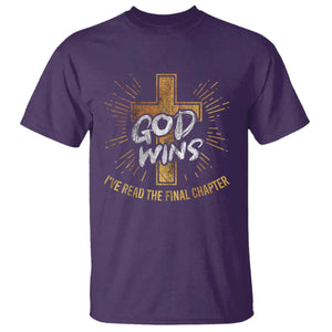 Funny Christian T Shirt I've Read the Final Chapter God Wins TS09 Purple Print Your Wear