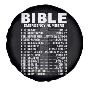 Christian Spare Tire Cover Bible Emergency Number TS09 Print Your Wear