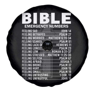 Christian Spare Tire Cover Bible Emergency Number TS09 Print Your Wear