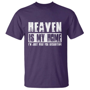 Funny Christian T Shirt Heaven Is My Home Religious Jesus TS09 Purple Print Your Wear