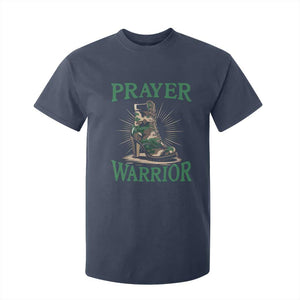 Prayer Warrior T Shirt For Kid Camo Heels Christian Pray TS09 Navy Print Your Wear