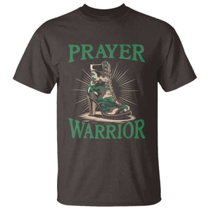 Prayer Warrior T Shirt Camo Heels Christian Pray TS09 Dark Chocolate Print Your Wear