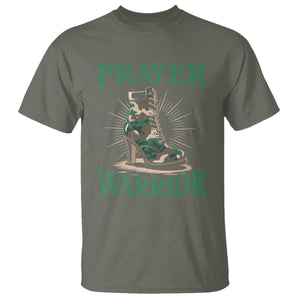 Prayer Warrior T Shirt Camo Heels Christian Pray TS09 Military Green Print Your Wear