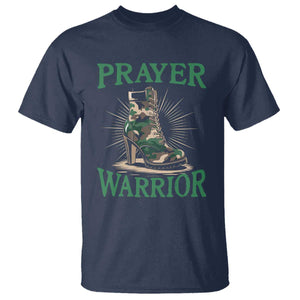 Prayer Warrior T Shirt Camo Heels Christian Pray TS09 Navy Print Your Wear