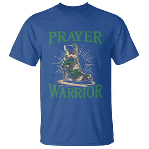 Prayer Warrior T Shirt Camo Heels Christian Pray TS09 Royal Blue Print Your Wear