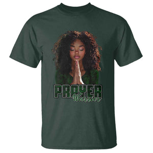 Prayer Warrior T Shirt Camo Black Woman Christian Pray TS09 Dark Forest Green Print Your Wear
