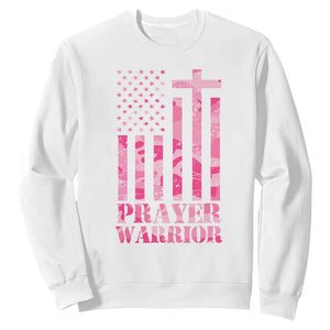 Prayer Warrior Sweatshirt Camo American Flag Christian Pray TS09 White Print Your Wear