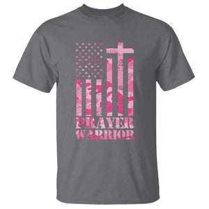 Prayer Warrior T Shirt Camo American Flag Christian Pray TS09 Charcoal Print Your Wear