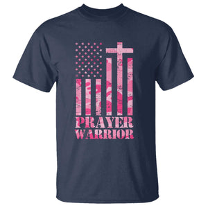 Prayer Warrior T Shirt Camo American Flag Christian Pray TS09 Navy Print Your Wear