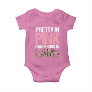 Camo Girl Baby Onesie Pretty Pink Dangerous Camo Hunting Hunter TS09 Azalea Print Your Wear