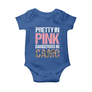 Camo Girl Baby Onesie Pretty Pink Dangerous Camo Hunting Hunter TS09 Royal Blue Print Your Wear