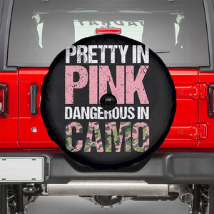 Camo Girl Spare Tire Cover Pretty Pink Dangerous Camo Hunting Hunter TS09 Black Print Your Wear