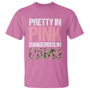 Camo Girl T Shirt Pretty Pink Dangerous Camo Hunting Hunter TS09 Azalea Print Your Wear