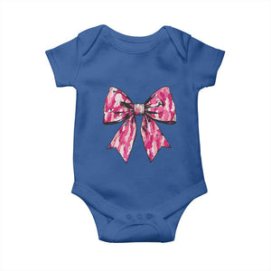 Camo Girl Baby Onesie Camouflage Bow Coquette Hunting Hunter TS09 Royal Blue Print Your Wear