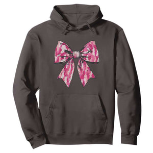 Camo Girl Hoodie Camouflage Bow Coquette Hunting Hunter TS09 Dark Chocolate Print Your Wear