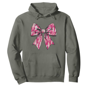 Camo Girl Hoodie Camouflage Bow Coquette Hunting Hunter TS09 Military Green Print Your Wear