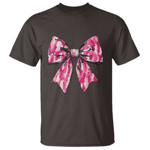 Camo Girl T Shirt Camouflage Bow Coquette Hunting Hunter TS09 Dark Chocolate Print Your Wear