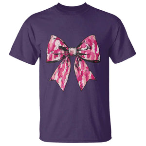 Camo Girl T Shirt Camouflage Bow Coquette Hunting Hunter TS09 Purple Print Your Wear