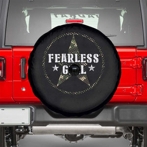 Fearless Girl Camouflage Spare Tire Cover TS09 Black Print Your Wear