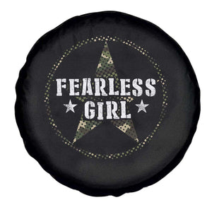 Fearless Girl Camouflage Spare Tire Cover TS09 Print Your Wear