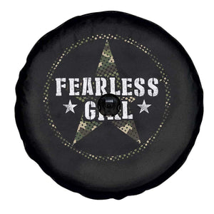 Fearless Girl Camouflage Spare Tire Cover TS09 Print Your Wear