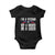 Veteran Pride Baby Onesie I'm A Veteran Not A Sucker Or A Loser TS09 Black Print Your Wear