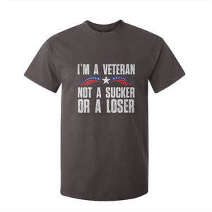 Veteran Pride T Shirt For Kid I'm A Veteran Not A Sucker Or A Loser TS09 Dark Chocolate Print Your Wear