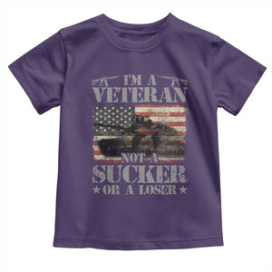 I'm A Veteran Baby Shirt Not A Sucker Or A Loser Tank Veterans Day TS09 Purple Print Your Wear