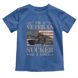 I'm A Veteran Baby Shirt Not A Sucker Or A Loser Tank Veterans Day TS09 Royal Blue Print Your Wear