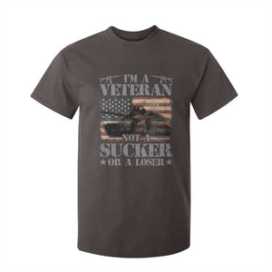 I'm A Veteran T Shirt For Kid Not A Sucker Or A Loser Tank Veterans Day TS09 Dark Chocolate Print Your Wear