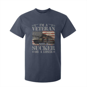 I'm A Veteran T Shirt For Kid Not A Sucker Or A Loser Tank Veterans Day TS09 Navy Print Your Wear