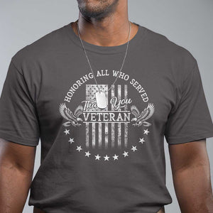 Veterans Day T Shirt Honoring All Who Served Thank You TS09 Dark Chocolate Print Your Wear