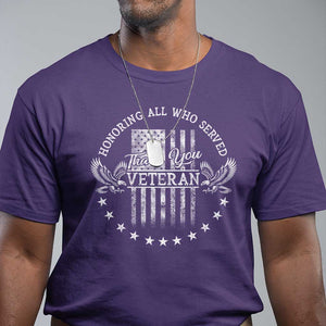 Veterans Day T Shirt Honoring All Who Served Thank You TS09 Purple Print Your Wear