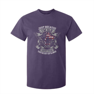 Veteran T Shirt For Kid Just Because I'm Old Doesn't Mean You're Out of Range TS09 Purple Print Your Wear