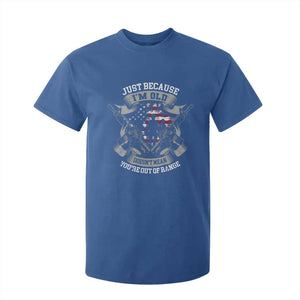 Veteran T Shirt For Kid Just Because I'm Old Doesn't Mean You're Out of Range TS09 Royal Blue Print Your Wear