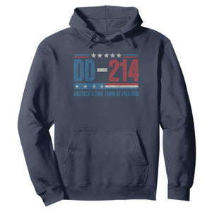 DD-214 Veteran Hoodie America's True Form Of Freedom TS09 Navy Print Your Wear