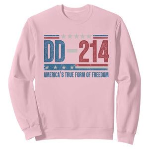 DD-214 Veteran Sweatshirt America's True Form Of Freedom TS09 Light Pink Print Your Wear