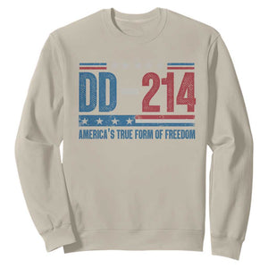 DD-214 Veteran Sweatshirt America's True Form Of Freedom TS09 Sand Print Your Wear