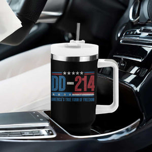 DD-214 Veteran Tumbler With Handle America's True Form Of Freedom TS09 Print Your Wear