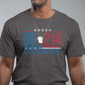 DD-214 Veteran T Shirt America's True Form Of Freedom TS09 Dark Chocolate Print Your Wear