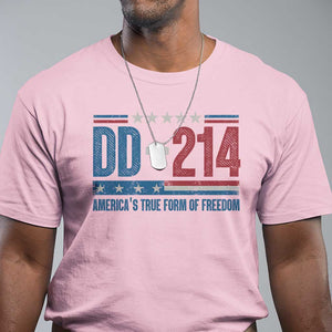 DD-214 Veteran T Shirt America's True Form Of Freedom TS09 Light Pink Print Your Wear